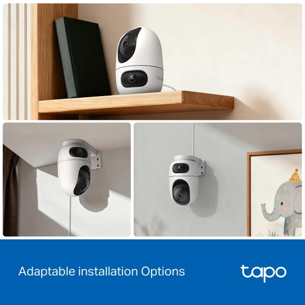 Camera IP Wireless TP-LINK Tapo C245D, 2K 1296p, IR, Night Vision, alb