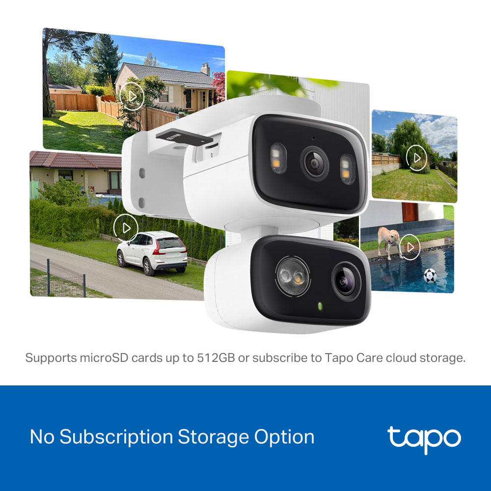 Camera IP Wireless Duala Tapo C246D, 6MP, IR, Night Vision, alb