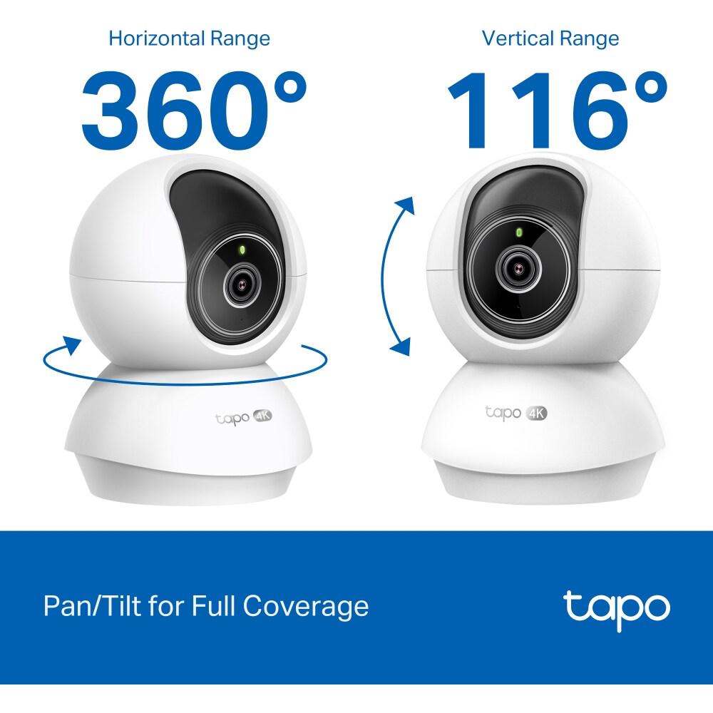 Camera IP Wireless interior TP-LINK Tapo C250, 4K 2160p, IR, Night Vision, alb