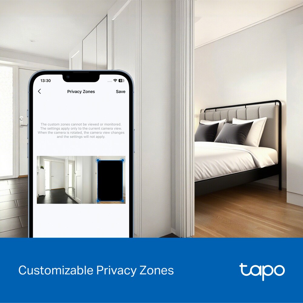 Camera IP Wireless interior TP-LINK Tapo C250, 4K 2160p, IR, Night Vision, alb