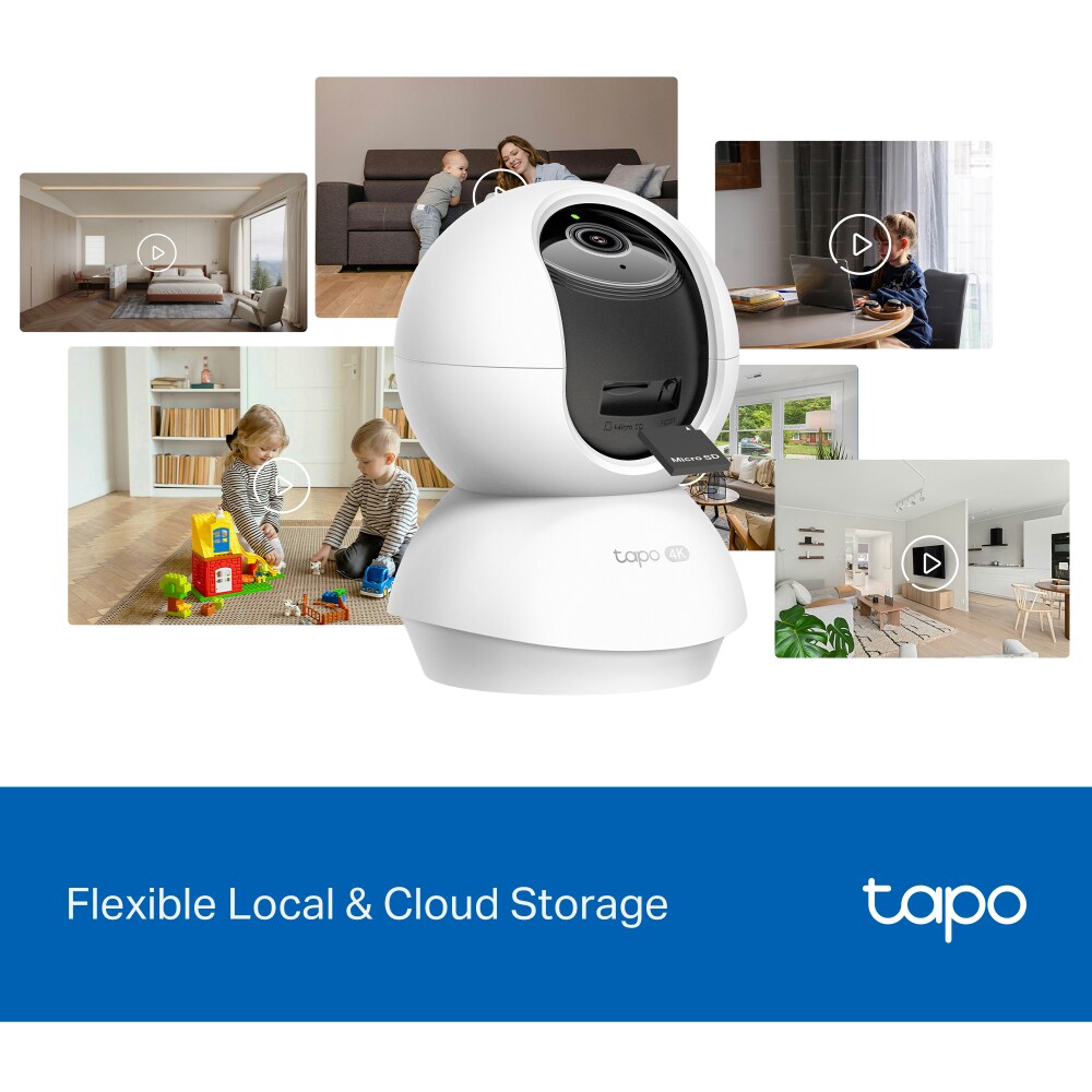 Camera IP Wireless interior TP-LINK Tapo C250, 4K 2160p, IR, Night Vision, alb