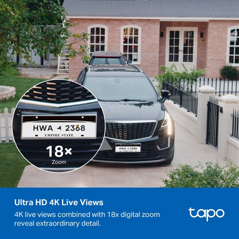 Camera IP Wireless TP-LINK Tapo C465, 4K, IR, Night Vision, alb