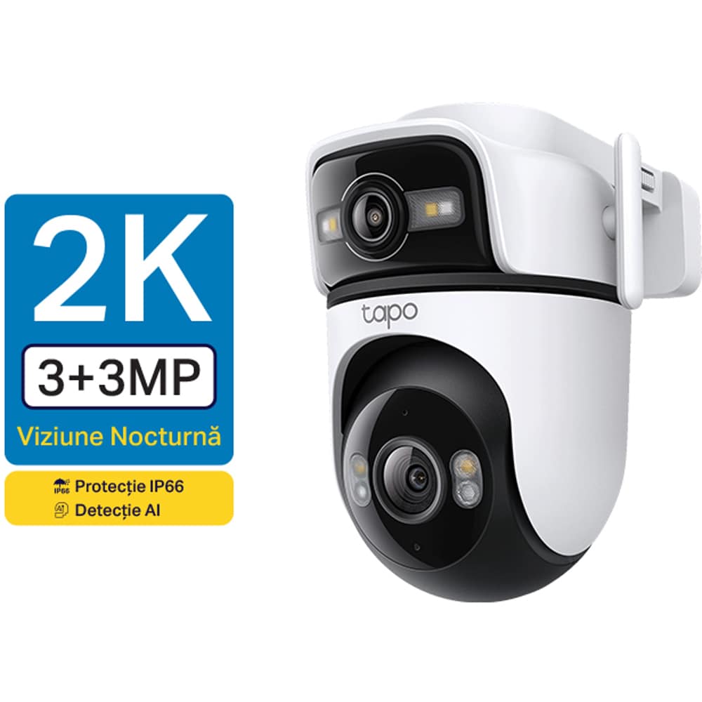Camera IP Wireless TP-LINK Tapo C545D, 2K 1296p, IR, NightVision, alb
