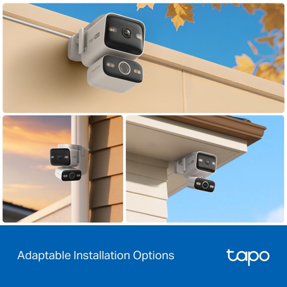 Camera IP Wireless TP-LINK Tapo C575D, 4K, IR, Night Vision, alb