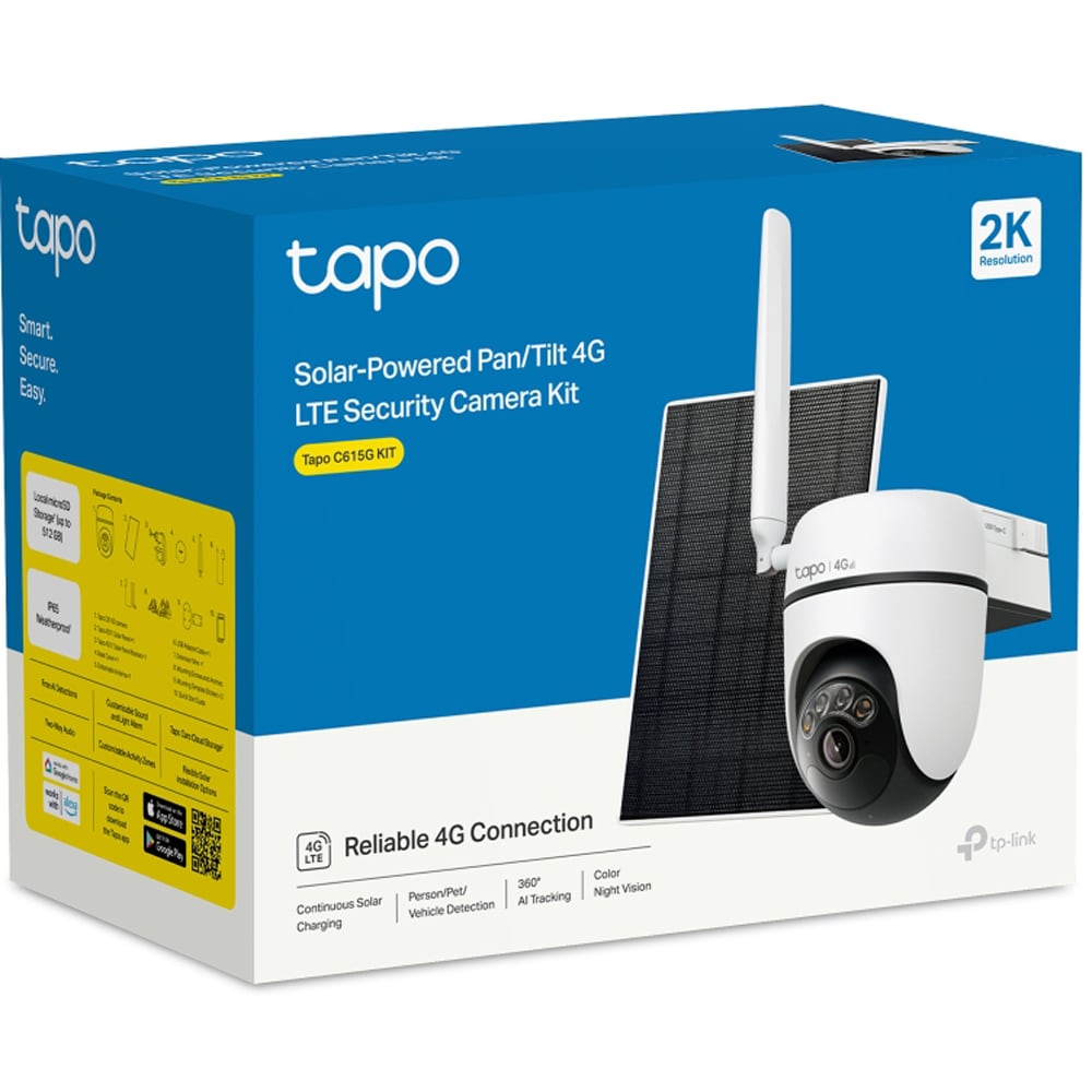 Camera IP Wireless TP-LINK Tapo C615G, 2K 1296p, IR, NightVision, alb