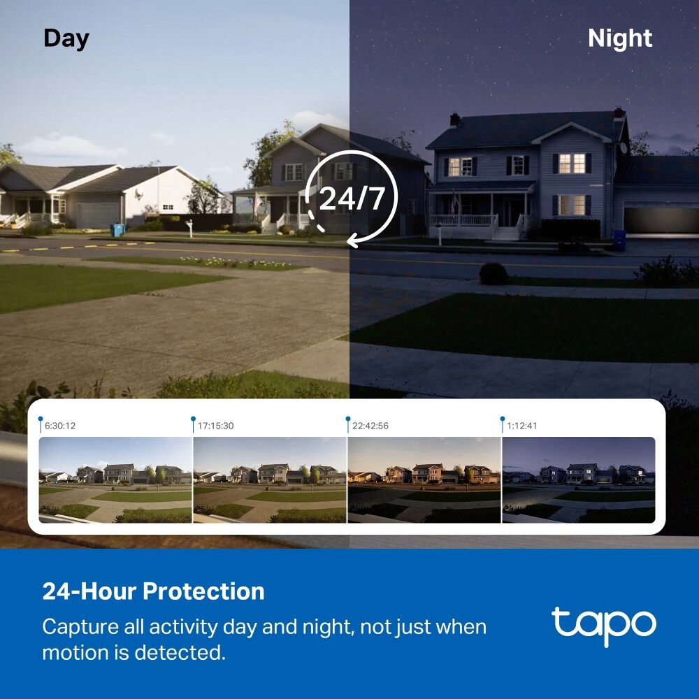 Kit Camera IP Wireless exterior TAPO C630KIT, 5MP, 2K, IP65, IR 16m, Night Vision, alb
