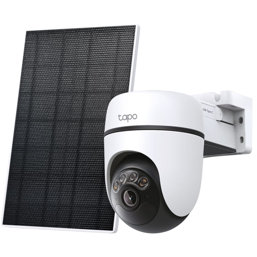 Kit Camera IP Wireless exterior TAPO C630KIT, 5MP, 2K, IP65, IR 16m, Night Vision, alb