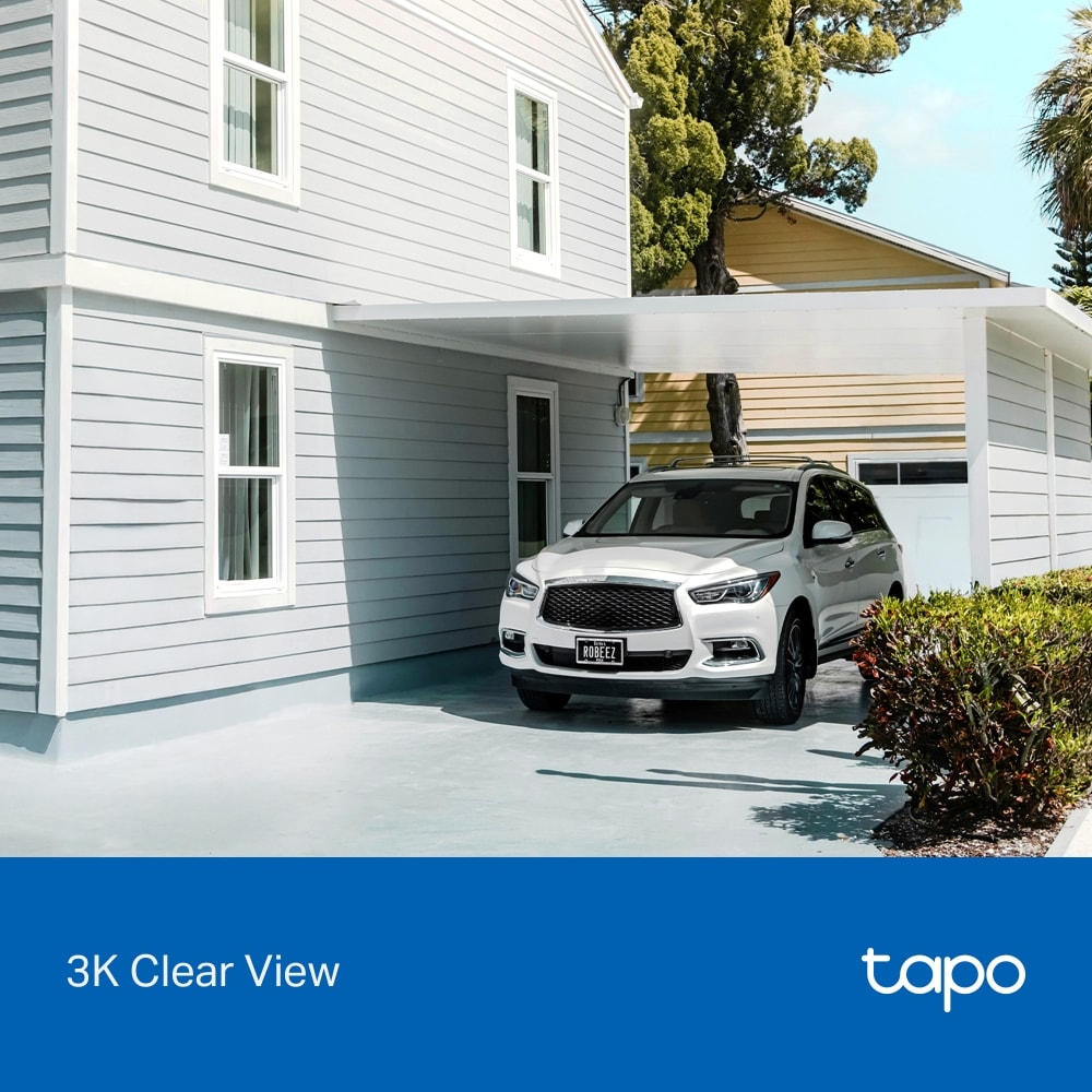 Kit Camera IP Wireless exterior TAPO C630KIT, 5MP, 2K, IP65, IR 16m, Night Vision, alb