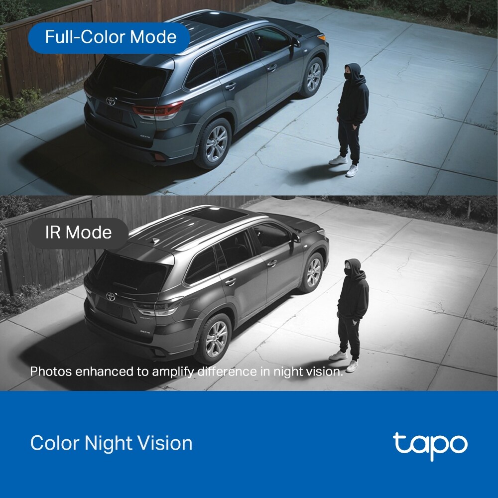 Kit Camera IP Wireless exterior TAPO C630KIT, 5MP, 2K, IP65, IR 16m, Night Vision, alb