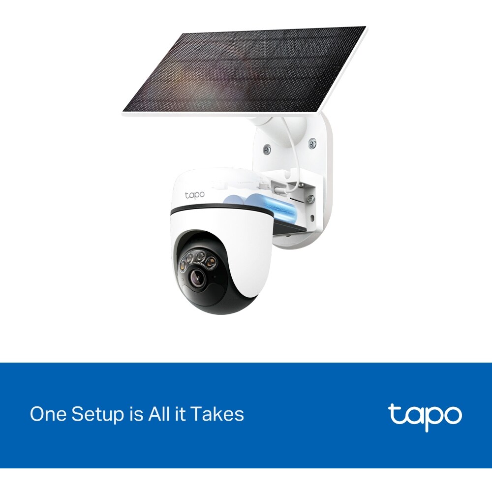 Kit Camera IP Wireless exterior TAPO C630KIT, 5MP, 2K, IP65, IR 16m, Night Vision, alb