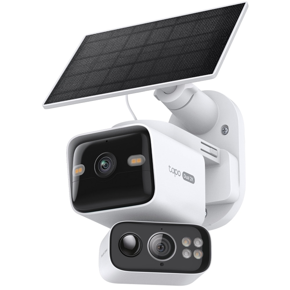 Kit Camera IP Wireless exterior TAPO C645DKIT, 2 x 3MP, 2K, IP65, IR 10m, Night Vision, alb