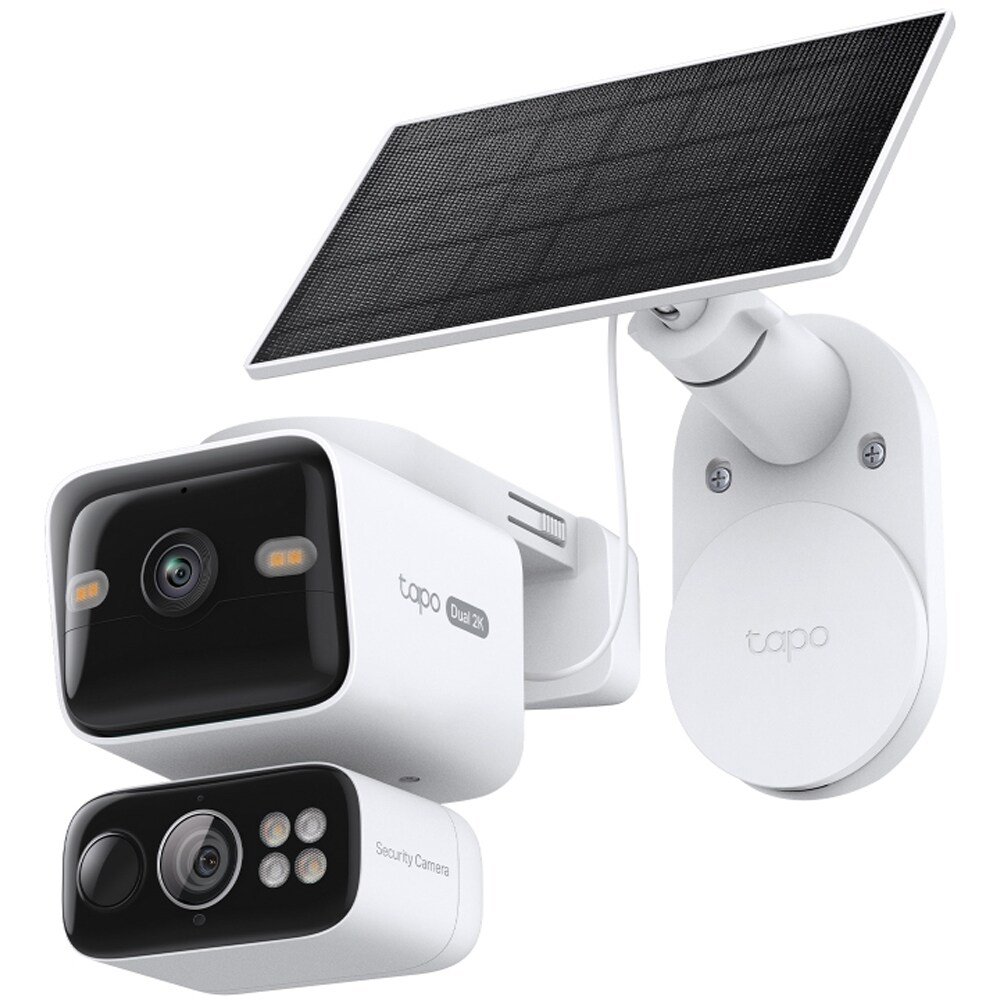 Kit Camera IP Wireless exterior TAPO C645DKIT, 2 x 3MP, 2K, IP65, IR 10m, Night Vision, alb