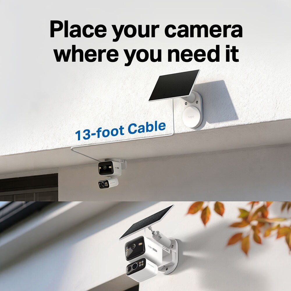 Kit Camera IP Wireless exterior TAPO C645DKIT, 2 x 3MP, 2K, IP65, IR 10m, Night Vision, alb