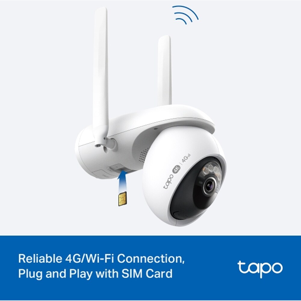 Camera IP Wireless TP-LINK Tapo C665G, 4K, IR, Night VIsion, alb