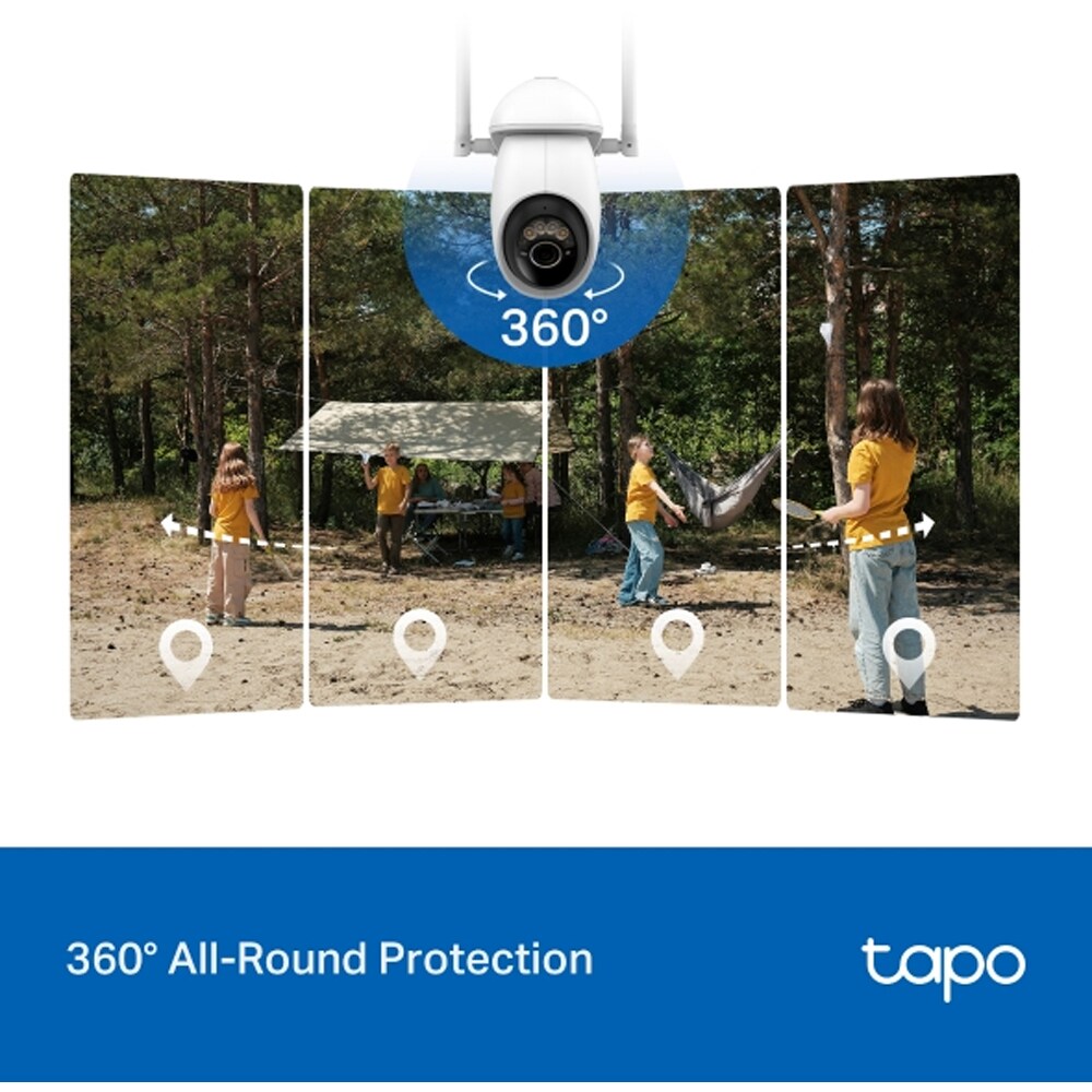 Camera IP Wireless TP-LINK Tapo C665G, 4K, IR, Night VIsion, alb