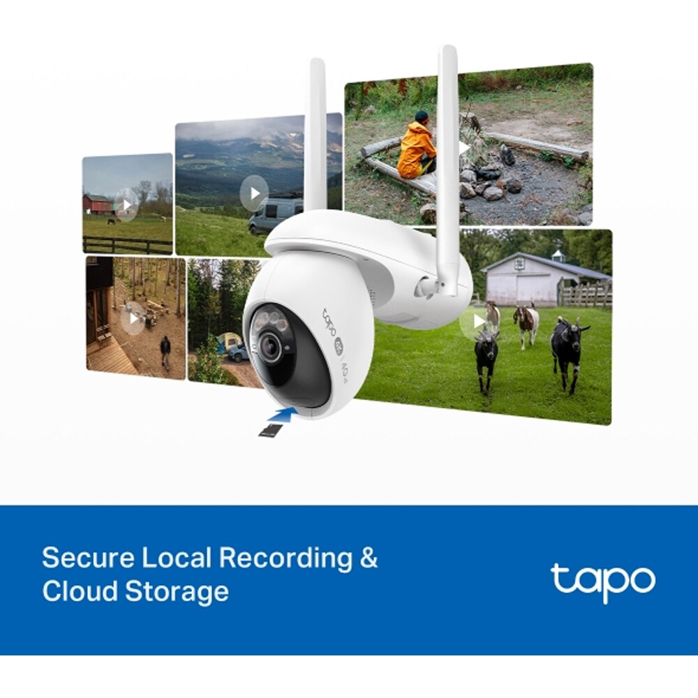 Camera IP Wireless TP-LINK Tapo C665G, 4K, IR, Night VIsion, alb