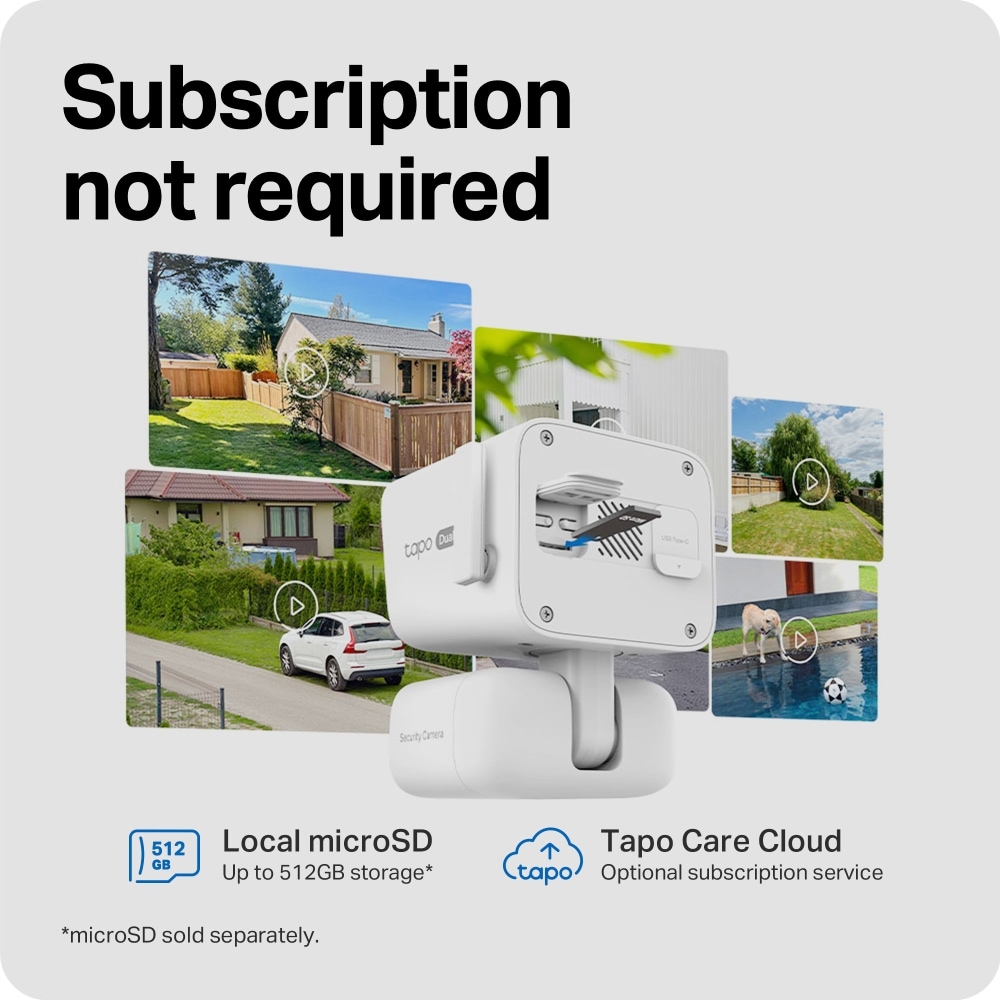 Kit Camera IP Wireless exterior TAPO C675DKIT, 2 x 8MP, 4K, IP65, IR 15m, Night Vision, alb