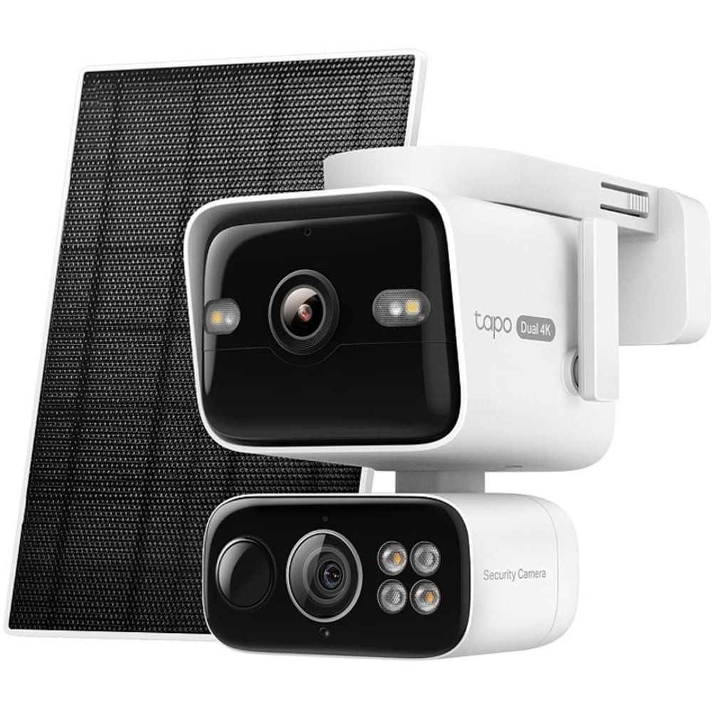 Kit Camera IP Wireless exterior TAPO C675DKIT, 2 x 8MP, 4K, IP65, IR 15m, Night Vision, alb