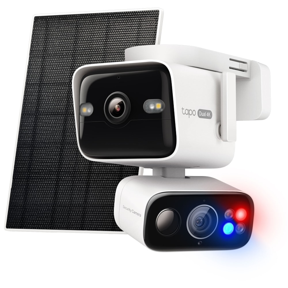 Kit Camera IP Wireless exterior TAPO C675DKIT, 2 x 8MP, 4K, IP65, IR 15m, Night Vision, alb