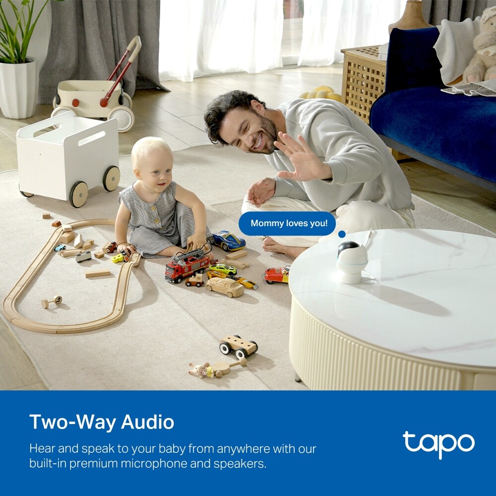 Camera IP Wireless interior TAPO C840, 4MP, 2K + 1080p, IR 5m, Night Vision, alb