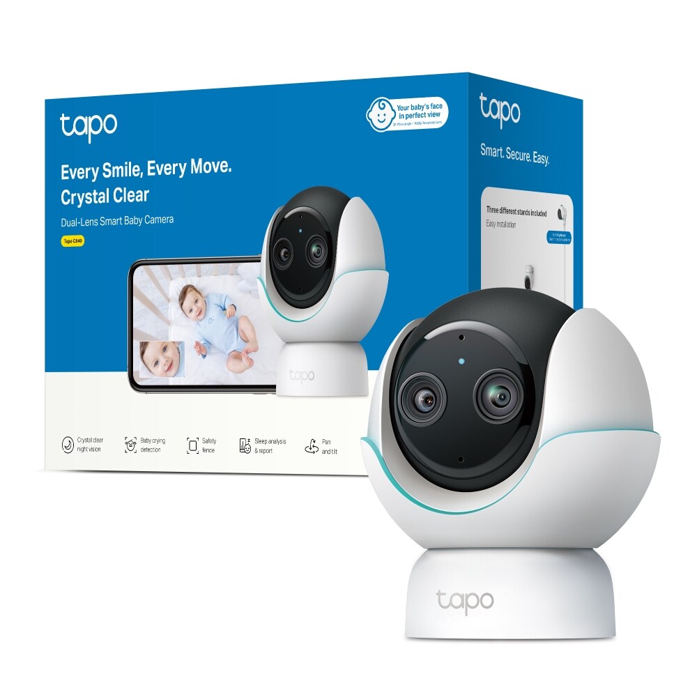 Camera IP Wireless interior TAPO C840, 4MP, 2K + 1080p, IR 5m, Night Vision, alb