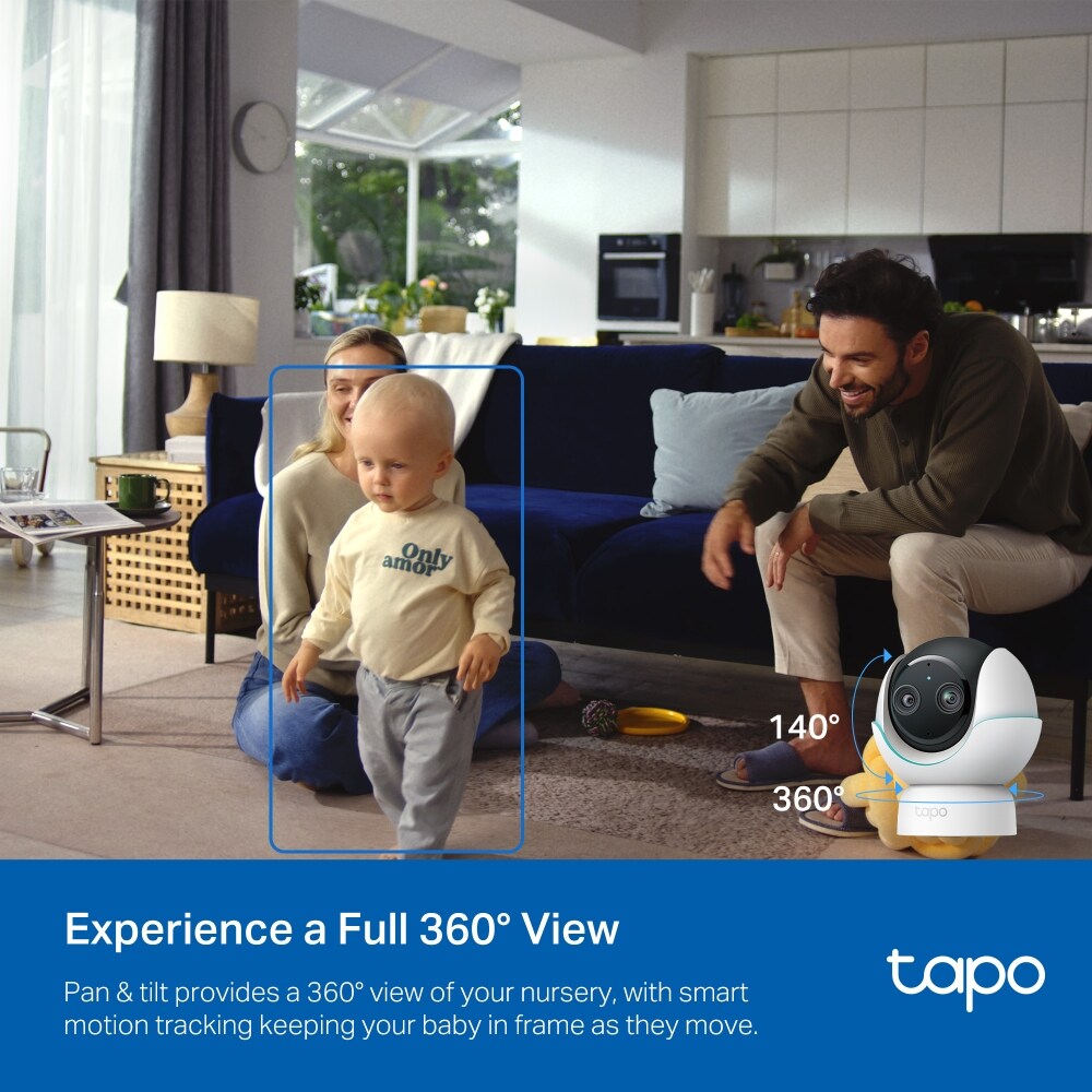 Camera IP Wireless interior TAPO C840, 4MP, 2K + 1080p, IR 5m, Night Vision, alb
