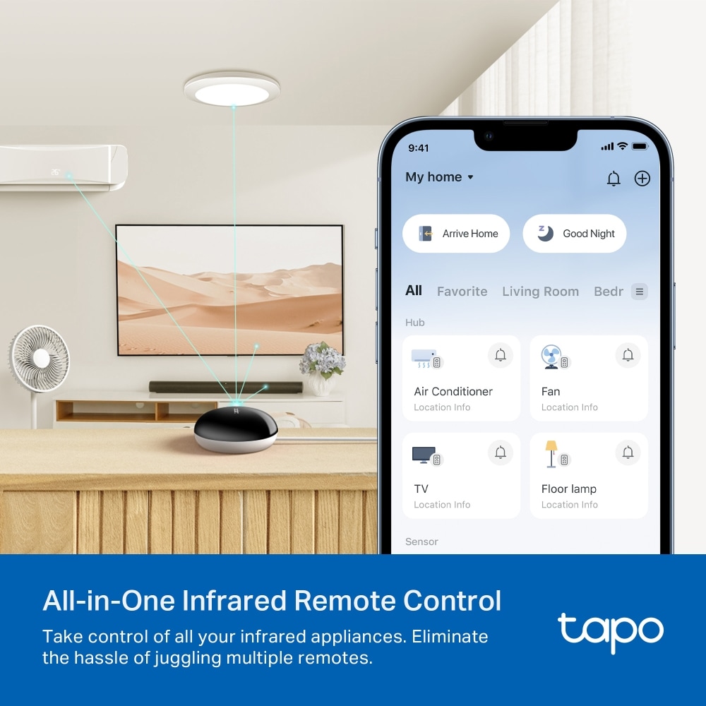 Hub inteligent TP-LINK Tapo H110, Wi-Fi, negru