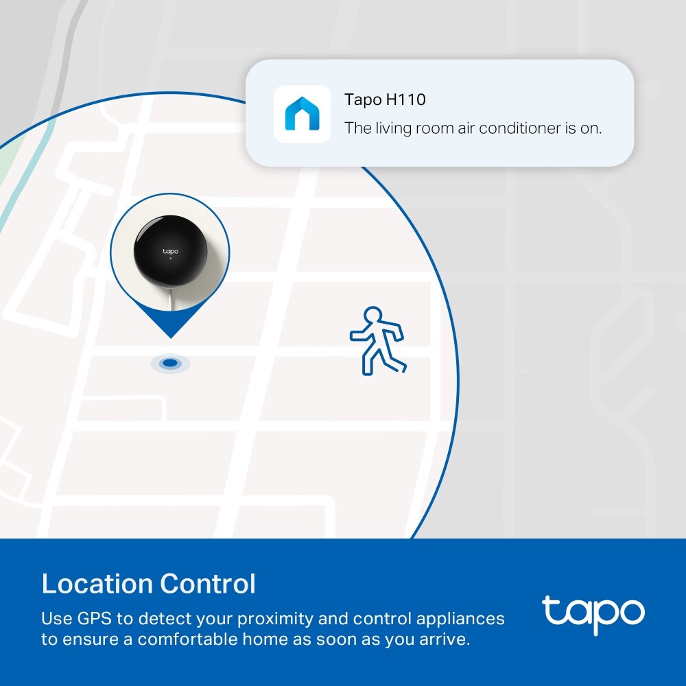 Hub inteligent TP-LINK Tapo H110, Wi-Fi, negru