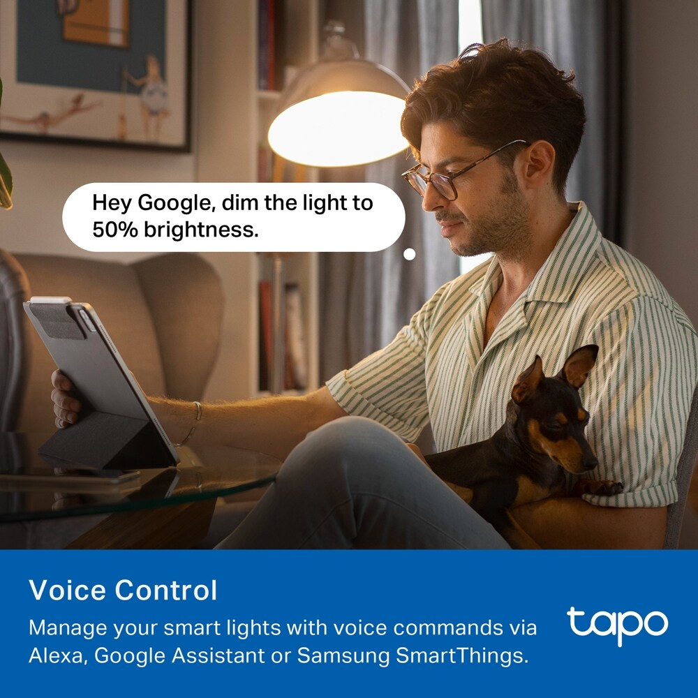 Bec LED Smart TP-LINK Tapo L430C, E14, 470lm, Wi-Fi, lumina variabila, compatibil Alexa, Google Assistant