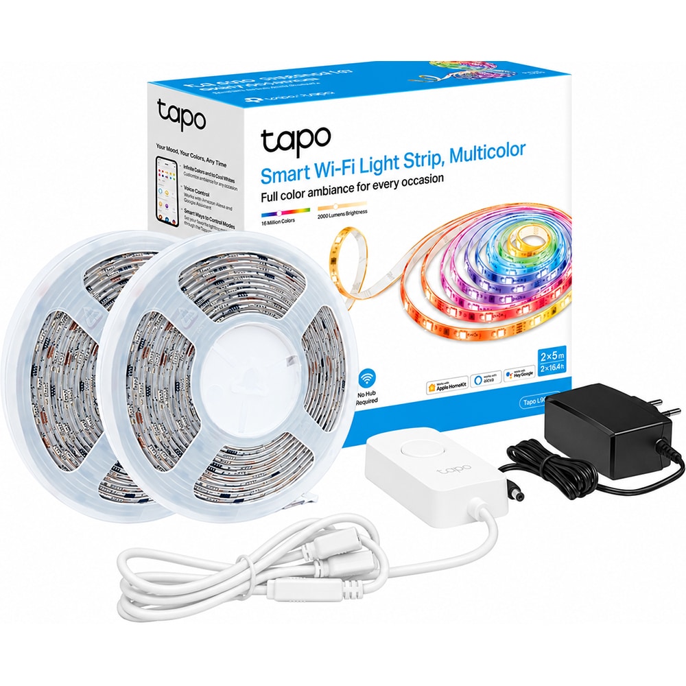 Banda LED Smart TAPO L930-10, Wi-Fi, RGBW, 24W, 2000lm, 2 x 5m