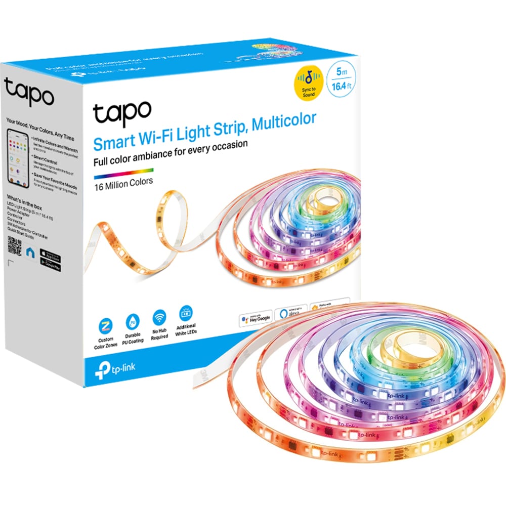 Banda LED Smart TAPO L930-5, Wi-Fi, RGBW, 13W, 1000lm, 5m