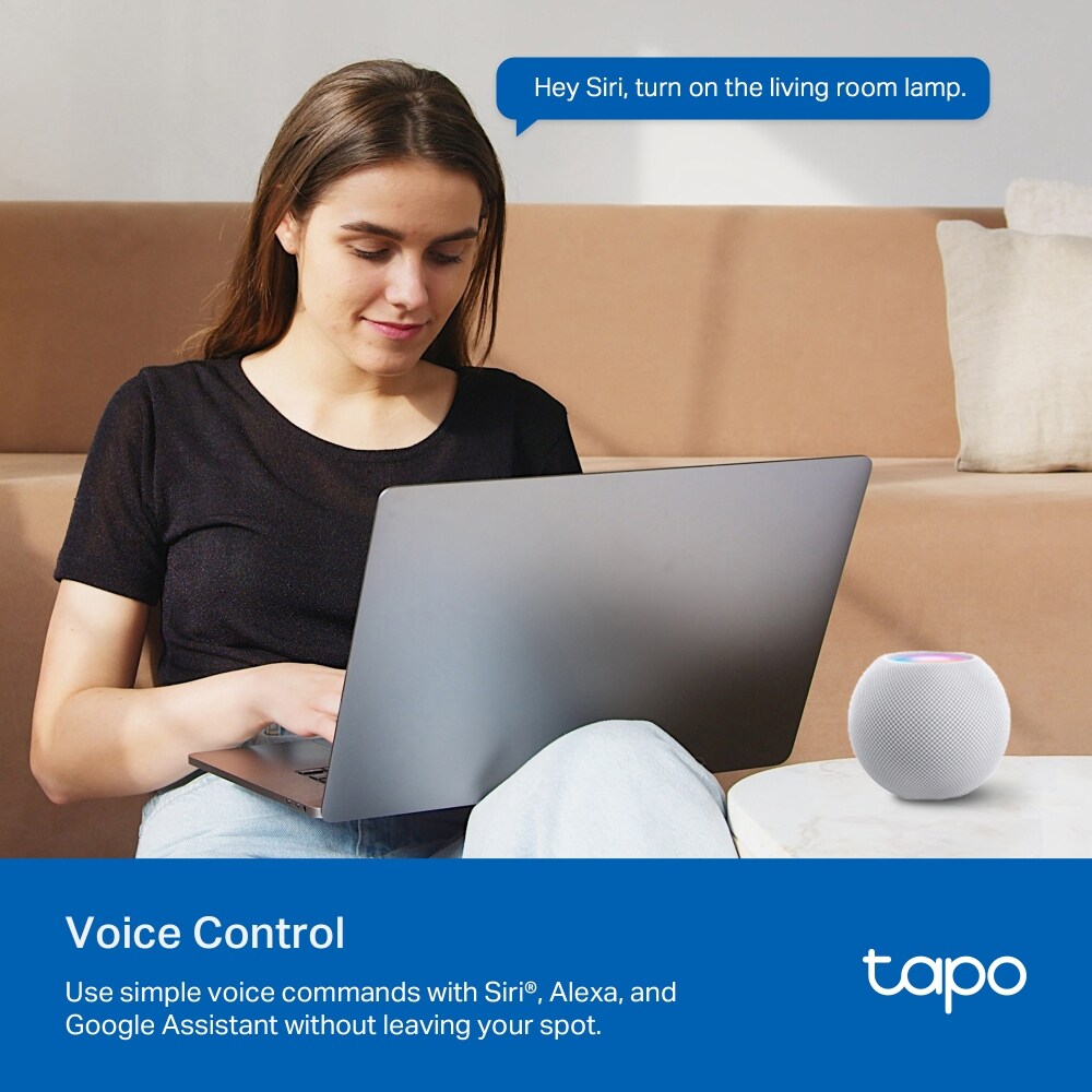 Priza Smart TAPO P110M, Wi-Fi, Bluetooth, 3680W, 16A, control vocal, monitorizare energie, alb