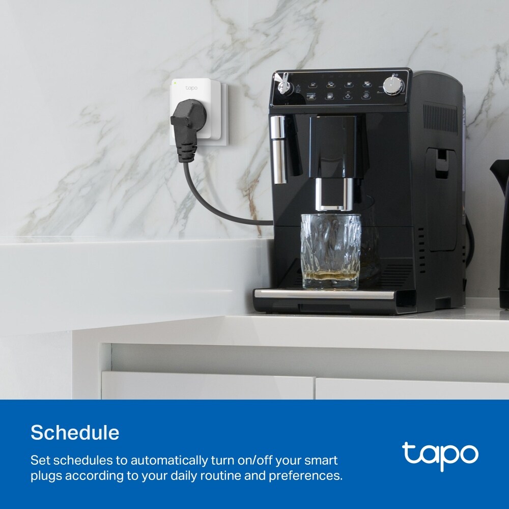 Priza Smart TAPO P110M, Wi-Fi, Bluetooth, 3680W, 16A, control vocal, monitorizare energie, alb