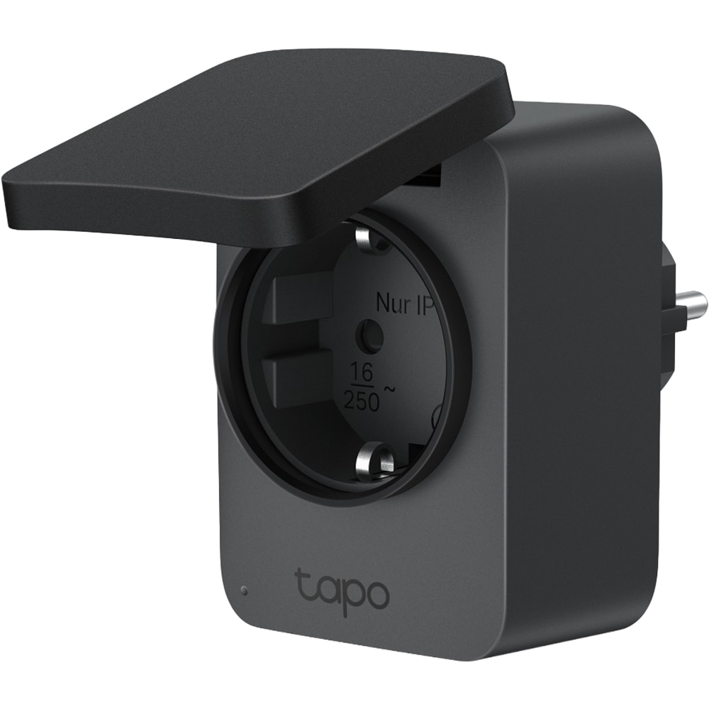 Priza inteligenta TP-LINK Tapo P410M, Wi-Fi, 3680W, 16A, negru