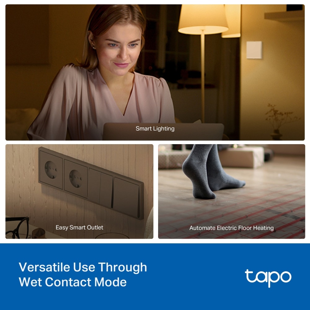 Modul de comutare inteligent TP-LINK Tapo S110E, Wi-Fi, alb