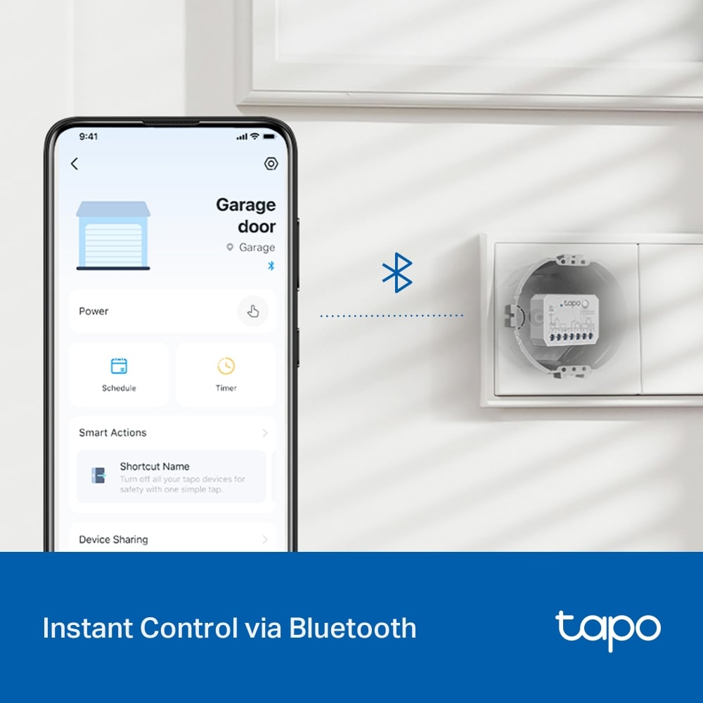 Modul de comutare inteligent TP-LINK Tapo S110E, Wi-Fi, alb
