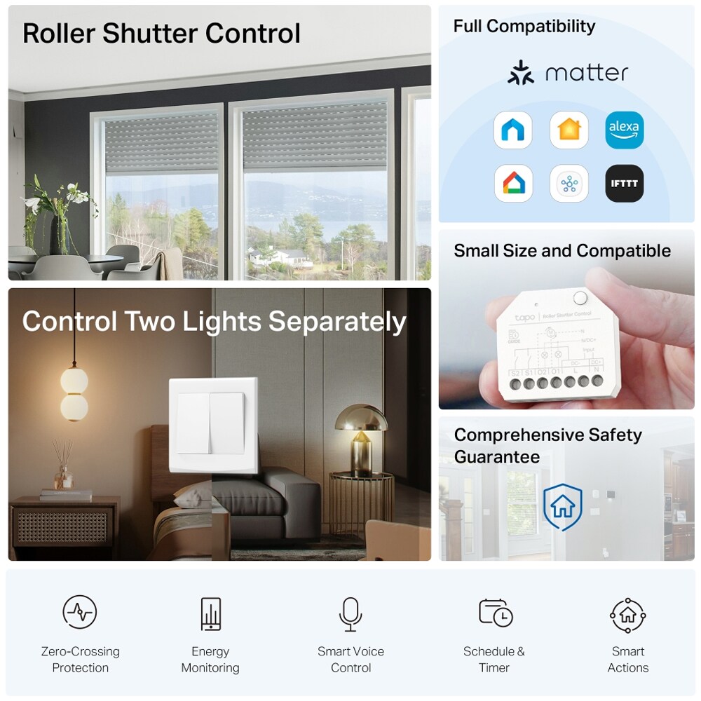 Modul de comutare inteligent TP-LINK Tapo S112, Wi-Fi, alb