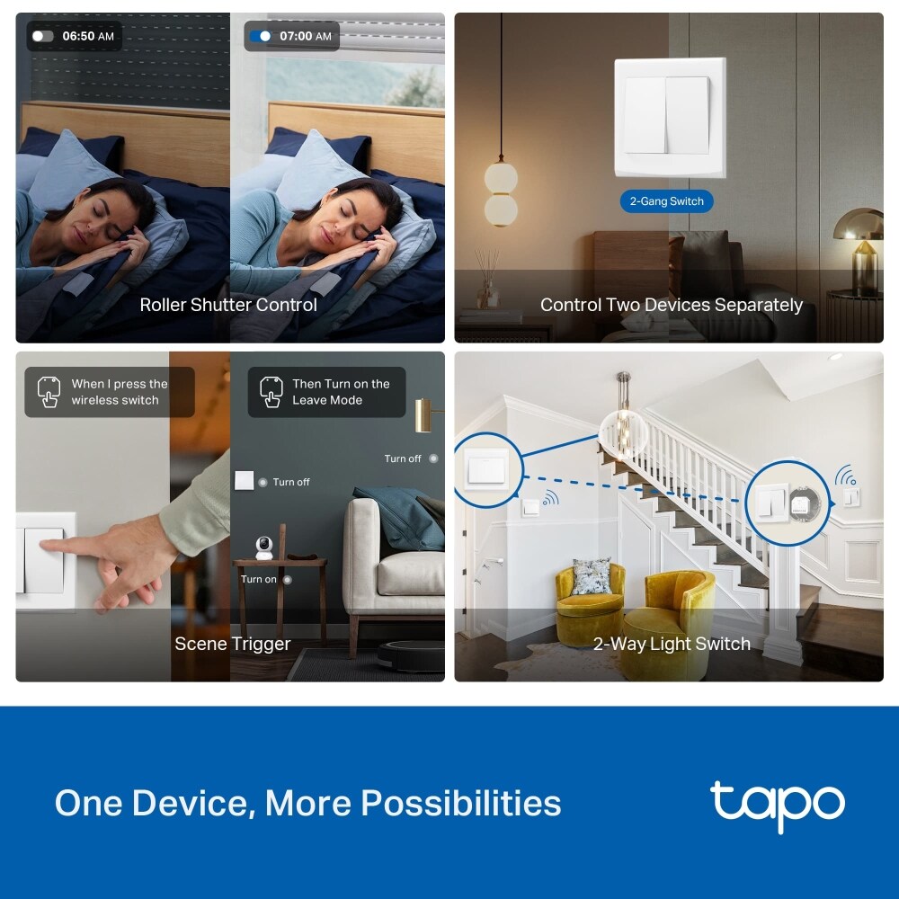 Modul de comutare inteligent TP-LINK Tapo S112, Wi-Fi, alb