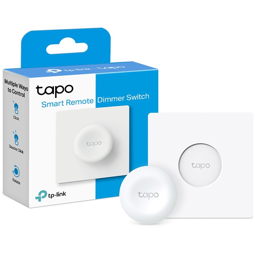 Intrerupator Smart Wireless TAPO S200D, reglare intensitate luminoasa, alb