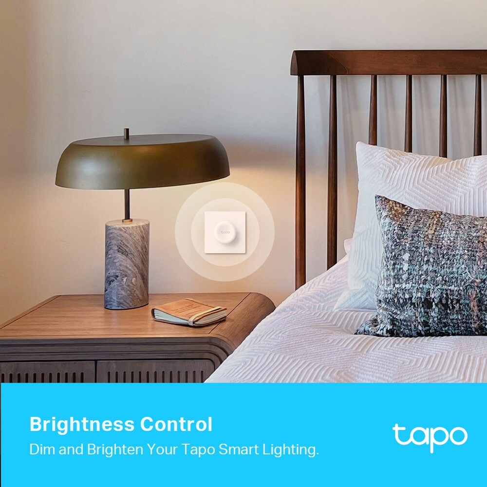 Intrerupator Smart Wireless TAPO S200D, reglare intensitate luminoasa, alb