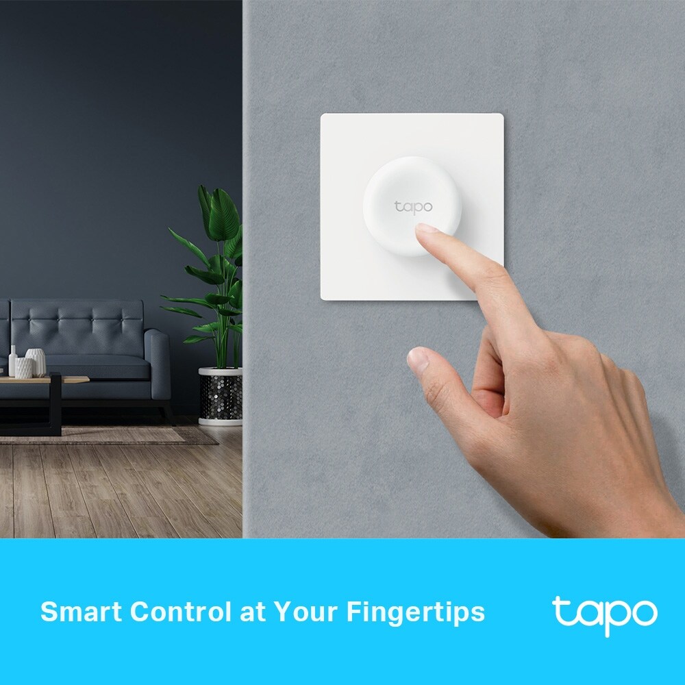 Intrerupator Smart Wireless TAPO S200D, reglare intensitate luminoasa, alb