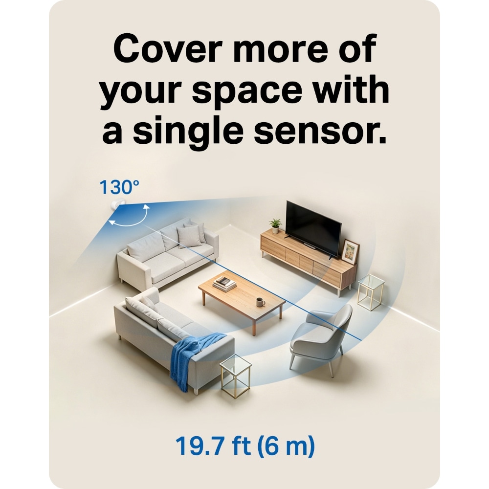Senzor de prezenta Tapo T150, Distanta detectie 6m, IP55, alb