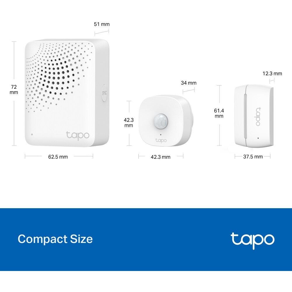 Kit smart sezori si hub TP-LINK Tapo T30 KIT, alb