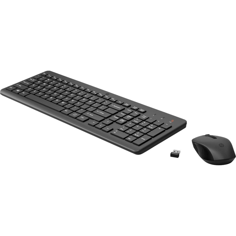 Kit tastatura si mouse wireless HP 330, USB, negru