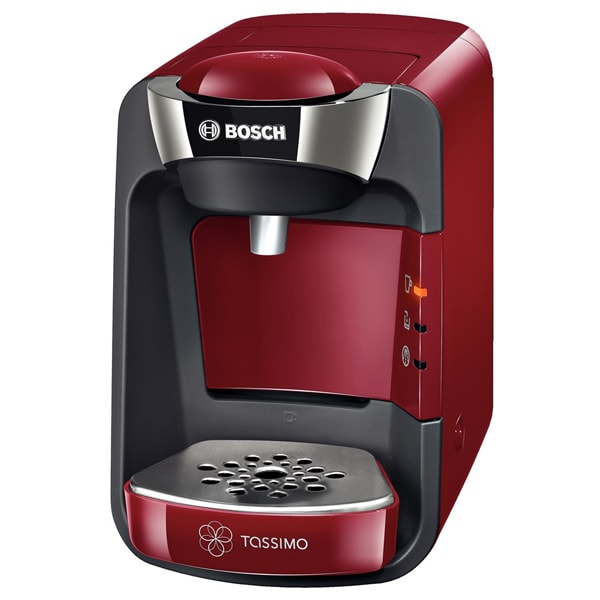 Espressor capsule BOSCH Tassimo Suny TAS3203, 0.8l, 1300W, 3.3 bar, rosu-negru