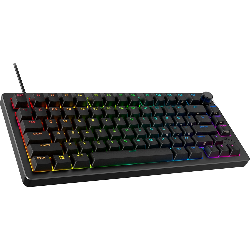 Tastatura Gaming mecanica HyperX Alloy Rise 75, Linear Switch, USB, Layout US INT, negru
