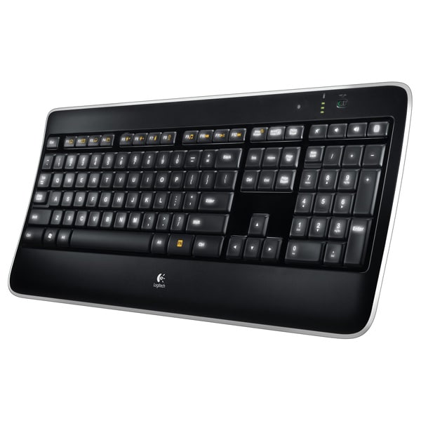 Tastatura Wireless LOGITECH K800, USB, Layout US INT, negru