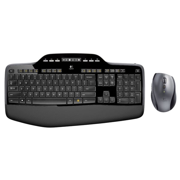 Kit tastatura si mouse Wireless LOGITECH MK710, USB, Layout US, negru