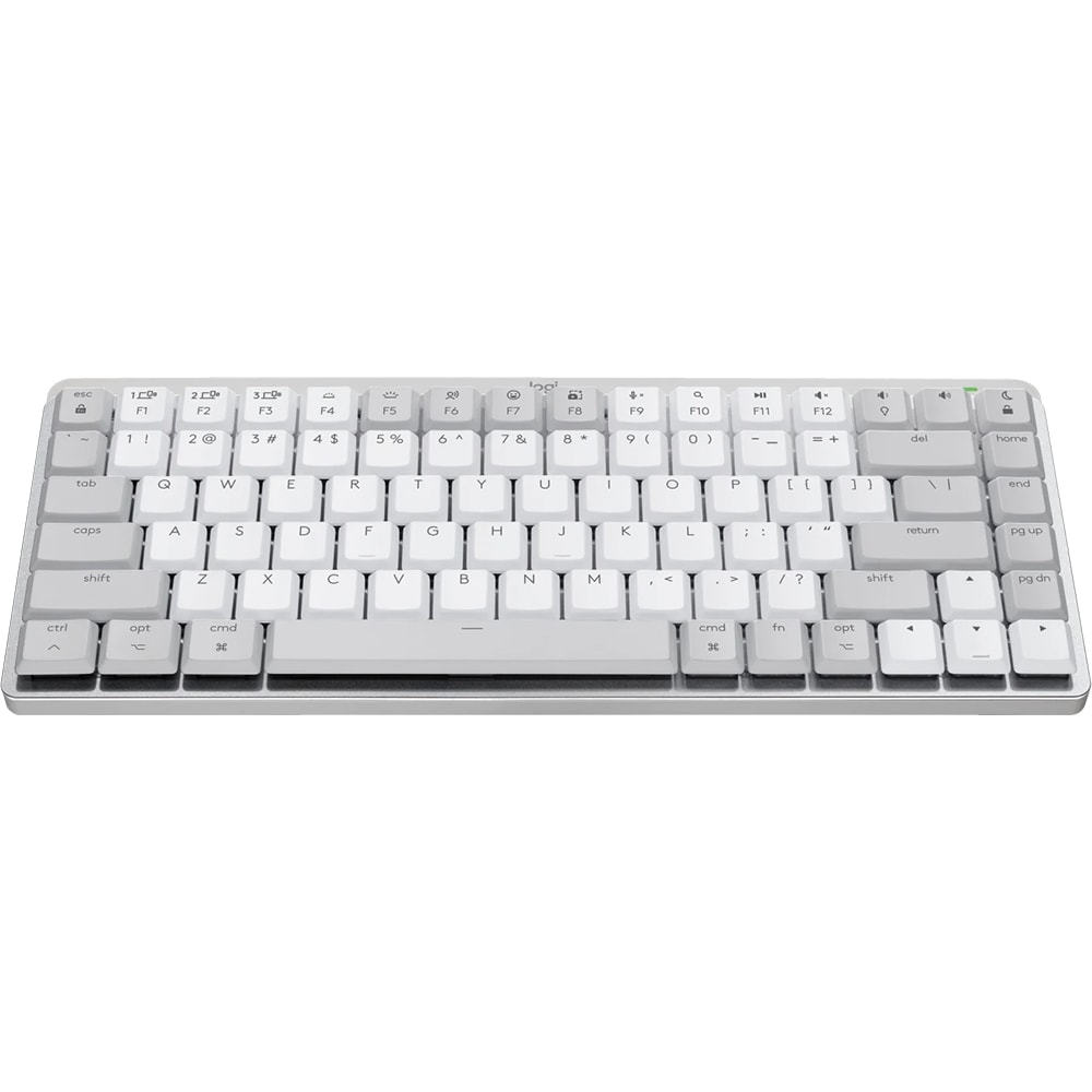 Tastatura Wireless pentru Mac LOGITECH MX Mechanical Mini, Bluetooth, USB, alb-gri