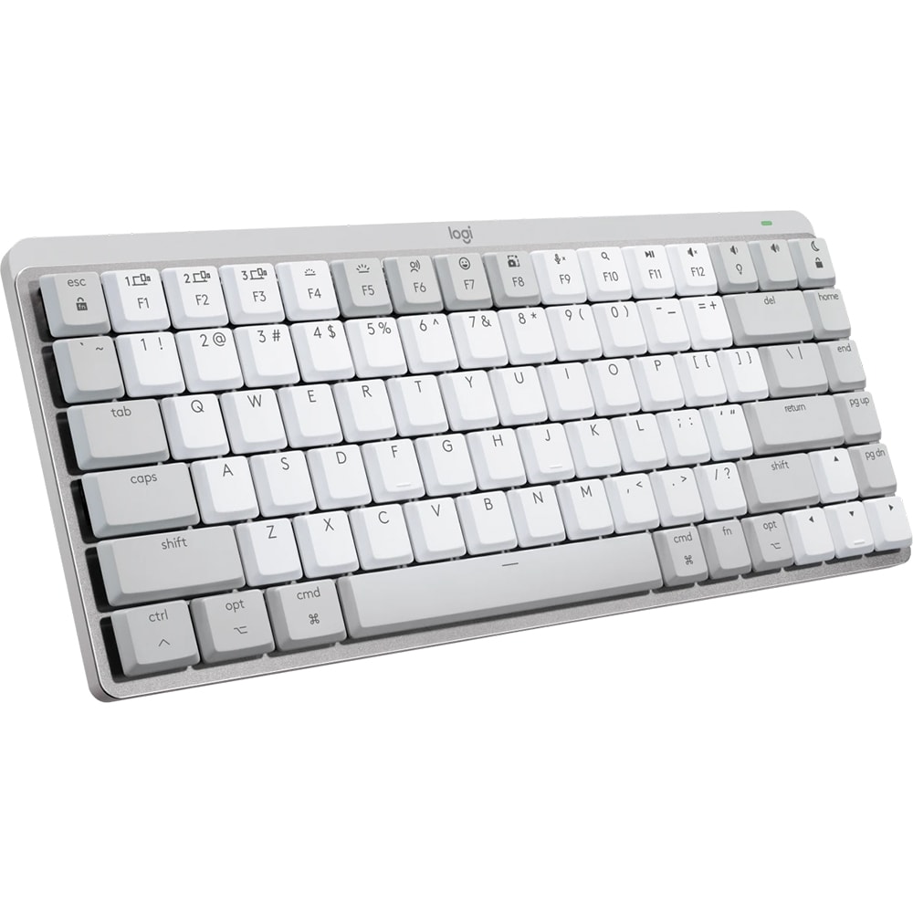 Tastatura Wireless pentru Mac LOGITECH MX Mechanical Mini, Bluetooth, USB, alb-gri